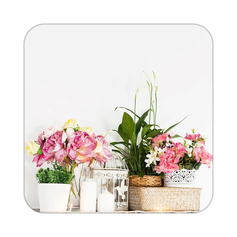 زیر لیوانی کاکتی طرح گل مدل mp16294