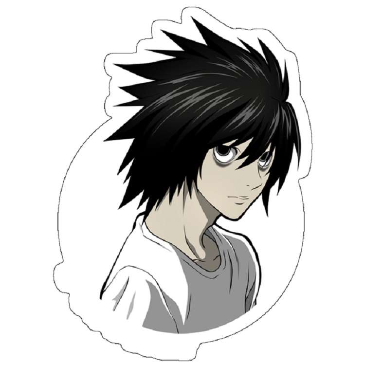 استیکر لپ تاپ مدل L And kira Art Detch Love Note L