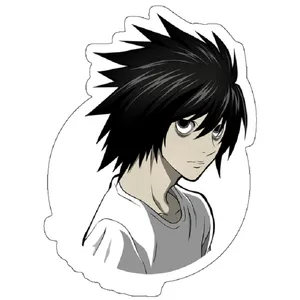 استیکر لپ تاپ مدل L And kira Art Detch Love Note L