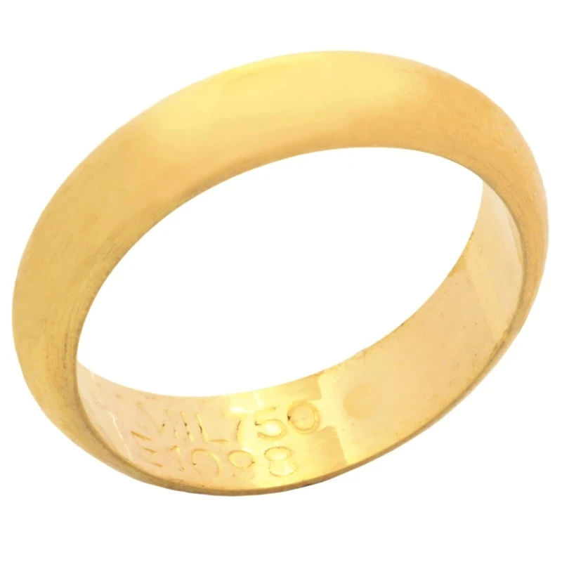 انگشتر طلا کم اجرت 18 عیار زنانه طلای مستجابی مدل رینگ کد E1098 سایز 54