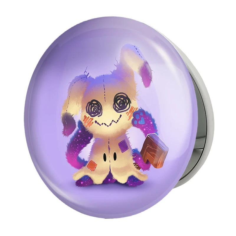 آینه جیبی خندالو طرح میمیکیو انیمه پوکمون مدل تاشو کد 17307 