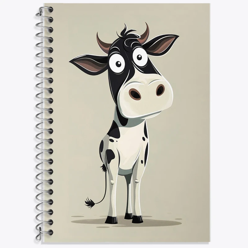 دفتر نت موسیقی 50 برگ خندالو طرح گاو بامزه کد F6377