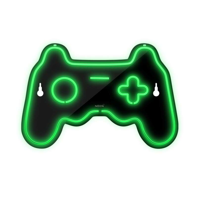 چراغ دیواری نئون دیزاین طرح Game-Controller-BL_GR