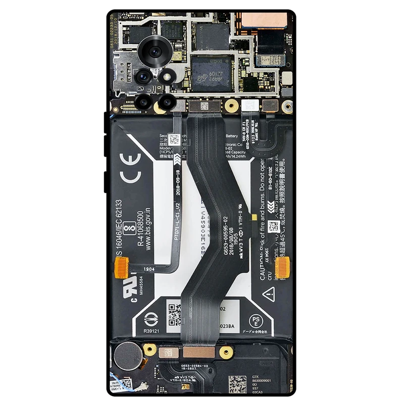 کاور مگافون طرح برد موبایل مدل 8004 مناسب برای گوشی موبایل هوآوی Nova 8