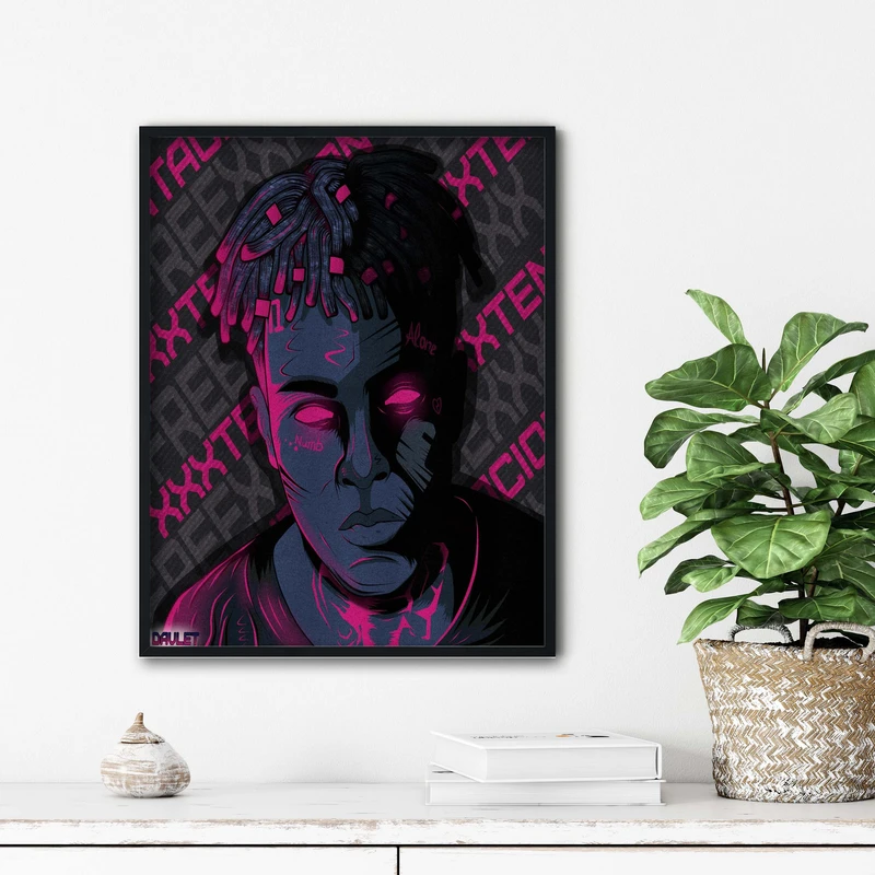 تابلو آتریسا طرح تنتاسیون xxxtentasion مدل ATt002