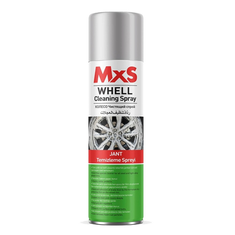 اسپری تمیز کننده رینگ خودرو ام ایکس اس مدل Weel Cleaning Spray حجم 500 میلی لیتر