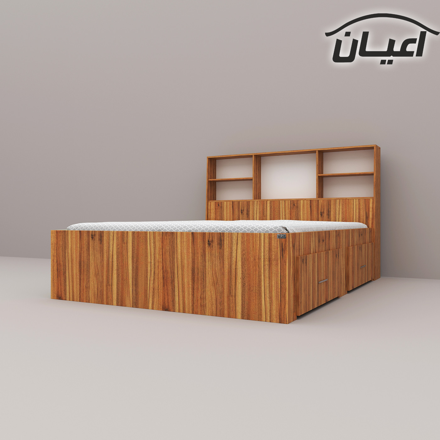 تخت خواب دو نفره اعیان مدل FH276 سایز 160x200 سانتی متر