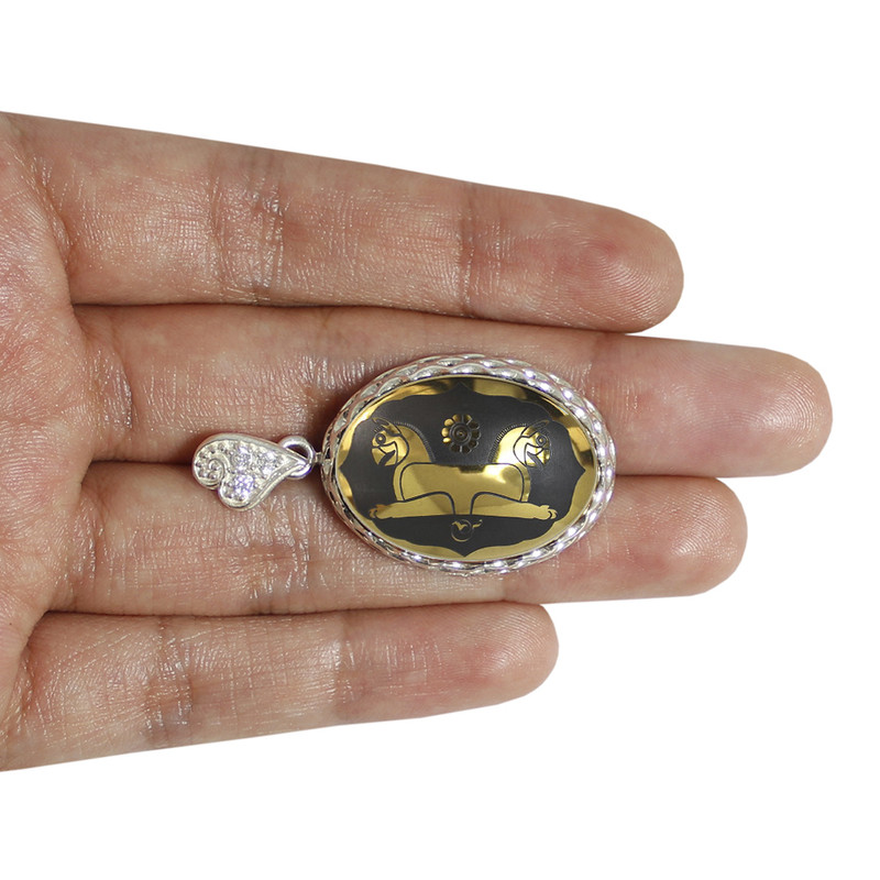 آویز گردنبند زنانه مدل آویز حدید شیر دال کد 5677 آویز گردنبند زنانه مدل آویز حدید شیر دال کد 5677