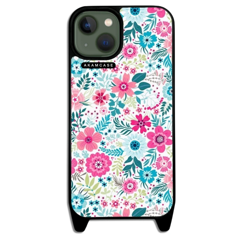 کاور آکام مدل AMCWLA13-FLOWERS2 مناسب برای گوشی موبایل اپل iPhone 13