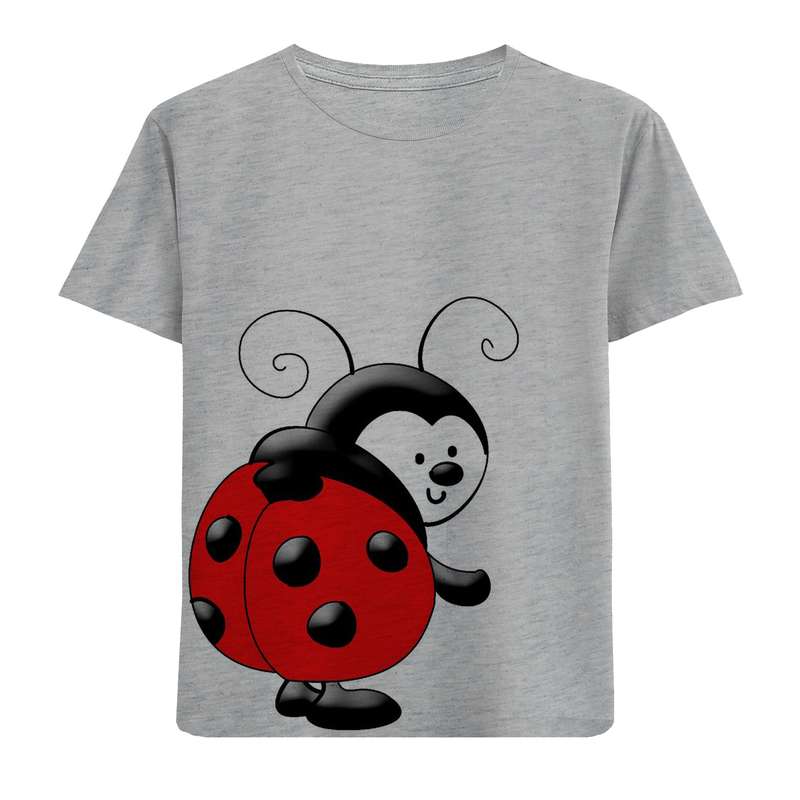 تی شرت آستین کوتاه بچگانه مدل بچه کفشدوزک F860