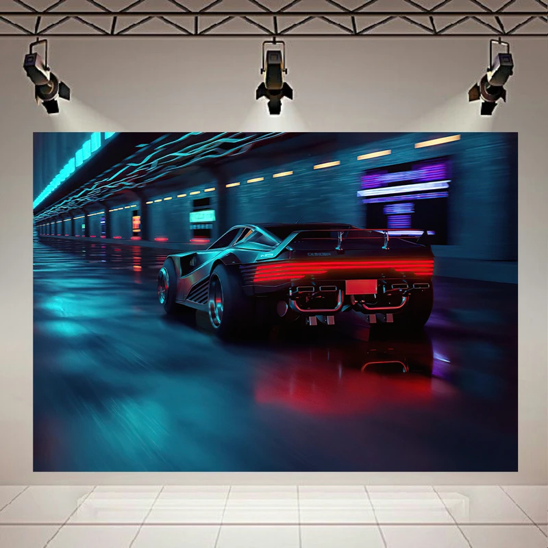 پوستر طرح گیم مدل Cyberpunk 2077 Ride کد AR14620