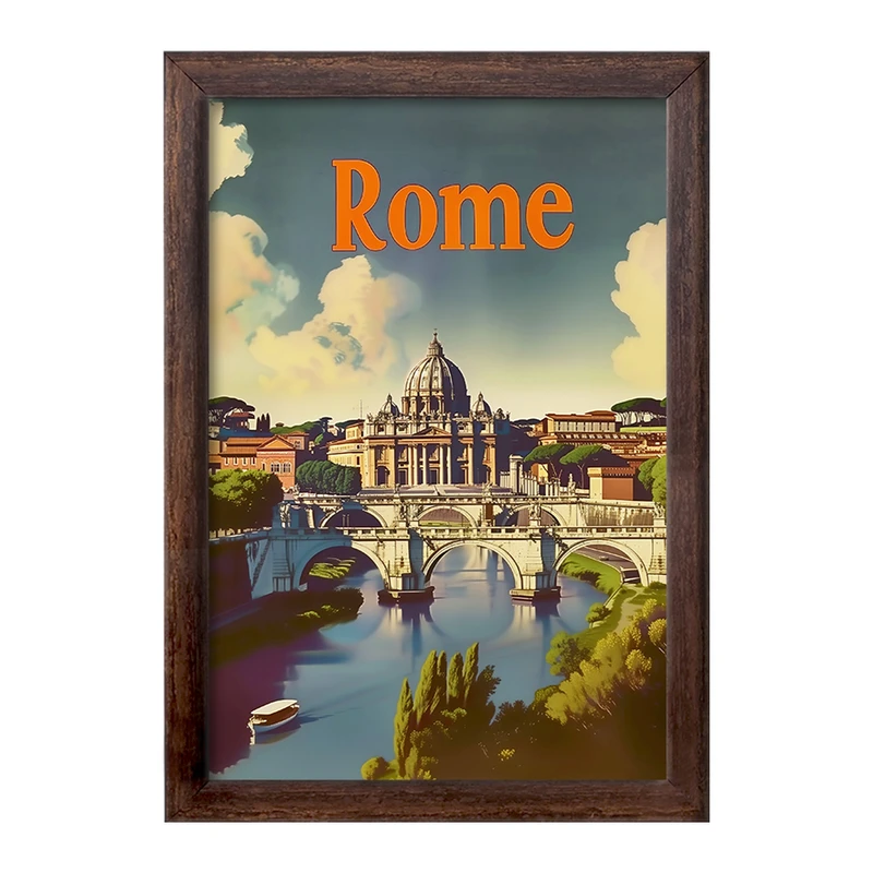 تابلو خندالو طرح رم (Rome) کد F4941