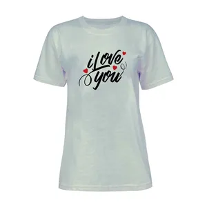 تی شرت آستین کوتاه زنانه مدل LOVE کد K39 T