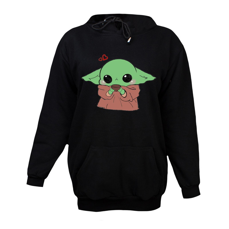 هودی زنانه مدل بیبی یودا