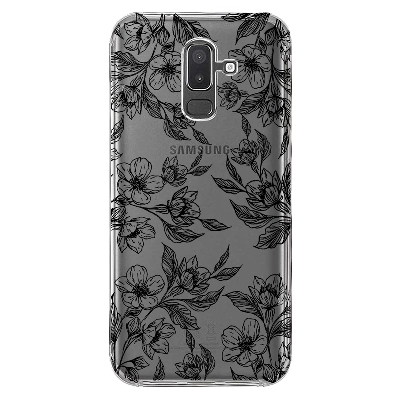 کاور مگافون طرح گل مدل C50-B مناسب برای گوشی موبایل سامسونگ Galaxy A6 Plus