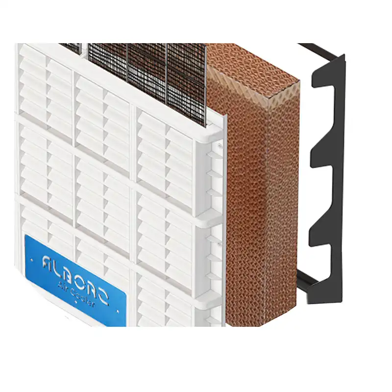 کولر آبی نیرو تهویه البرز مدل 15 هزار رو به رو زن