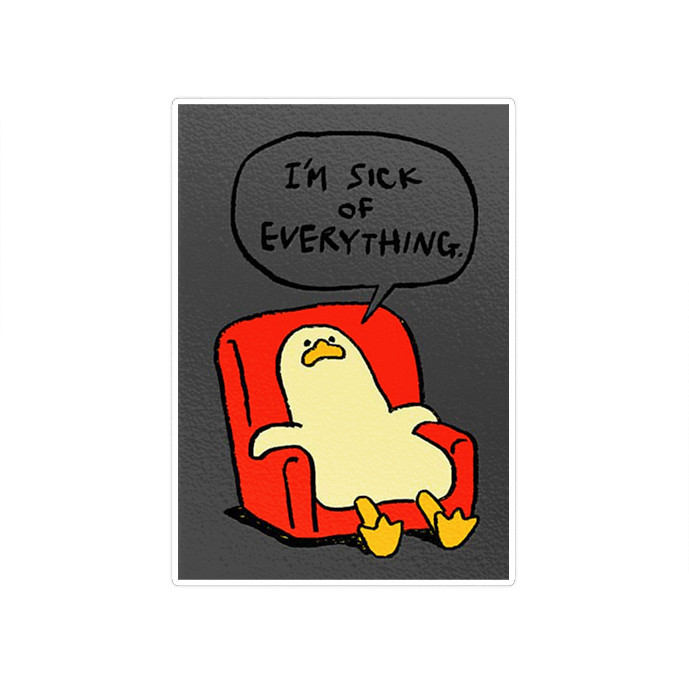 استیکر تزئینی موبایل و تبلت ماسا دیزاین مدل SM00013 اردک