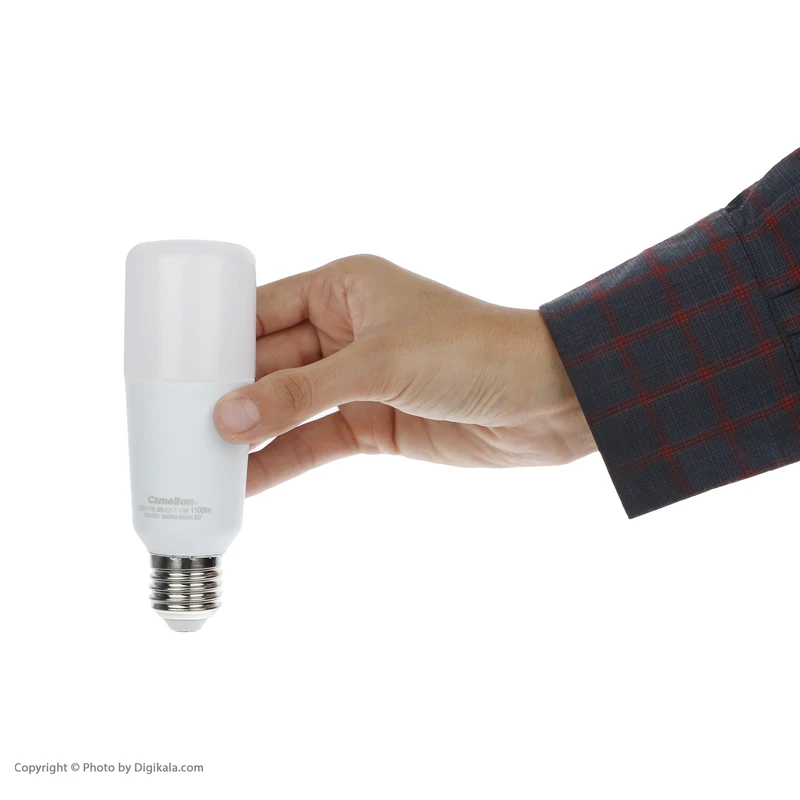 عکس شماره 5 : لامپ ال ای دی 11 وات کملیون مدل t45-t کد 2021 پایه e27 بسته 2 عددی