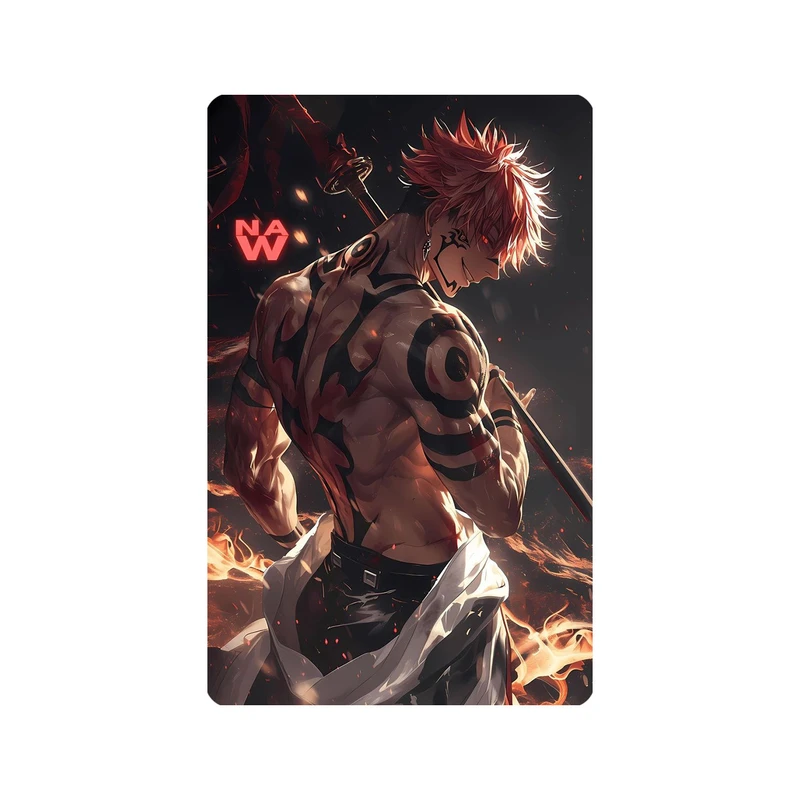 استیکر کارت مدل انیمه طرح جوجوتسو کایسن ریومن سوکونا jujutsu kaisen ryomen sukuna کد 5438