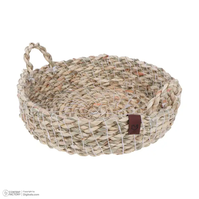 سبد حصیری بوهومین طرح دایره مدل 001 مجموعه 3 عددی