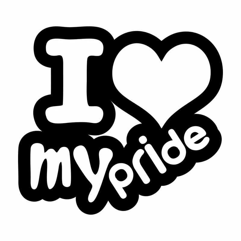 برچسب بدنه خودرو ماتریسیو طرح ماشین پراید I Love My کد M209