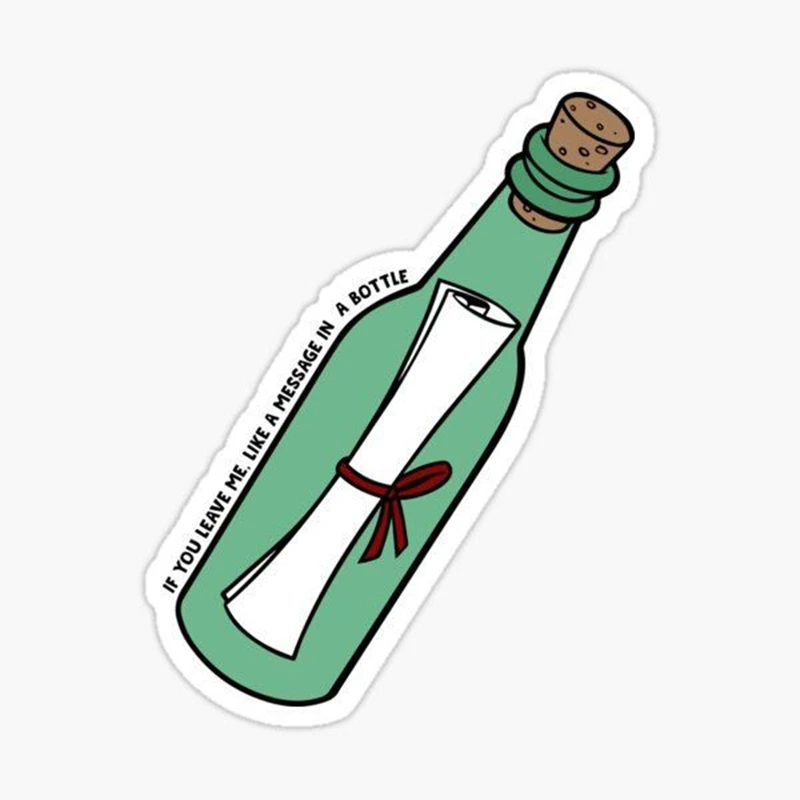 استیکر لپ تاپ طرح بطری کد 3084