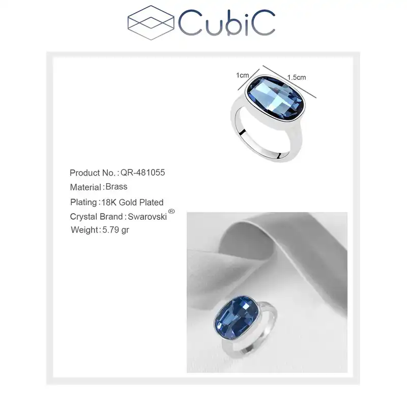 انگشتر زنانه کوبیک مدل QR-481055