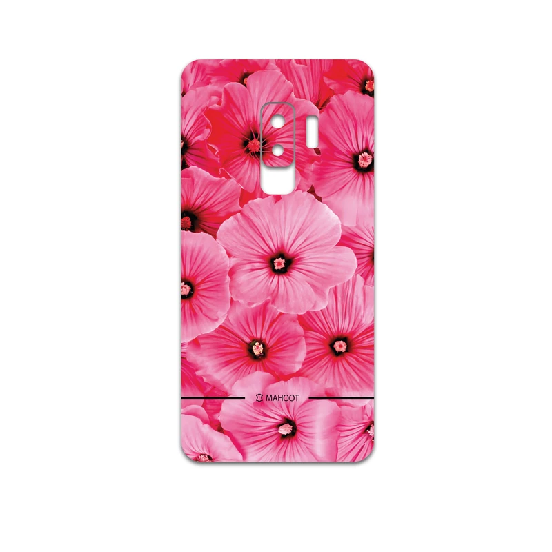 برچسب پوششی ماهوت مدل Pink-Flower مناسب برای گوشی موبایل سامسونگ Galaxy S9 Plus