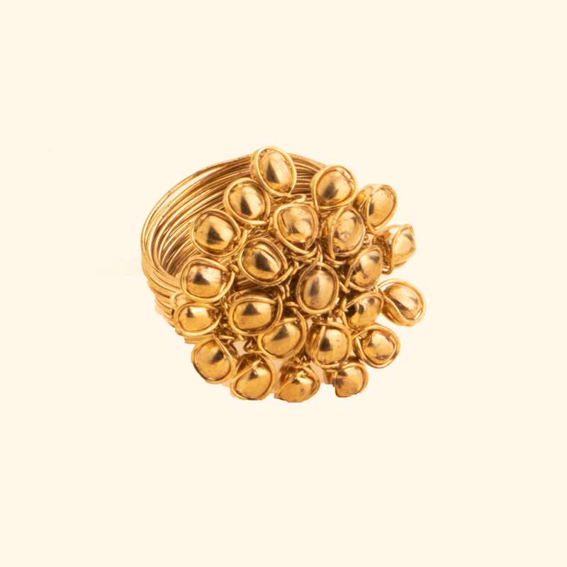 انگشتر زنانه مدل گل بافت