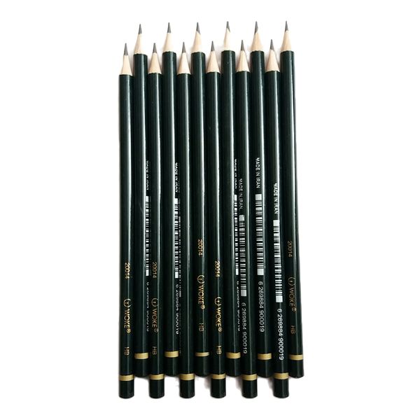 مداد مشکی ووک مدل 20014 بسته 12 عددی