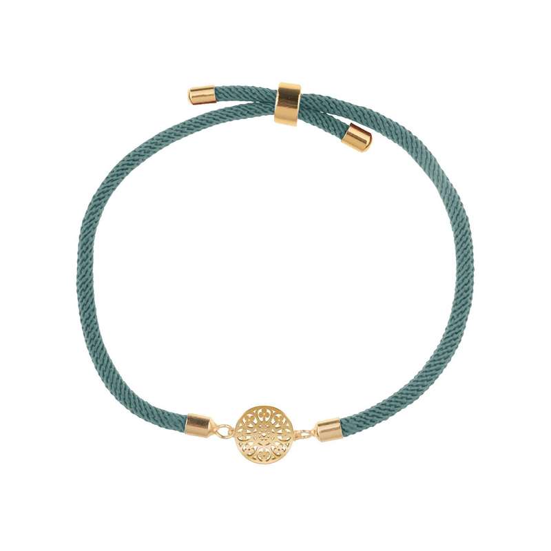 دستبند طلا 18 عیار زنانه مدوپد مدل گل کد D16-10370