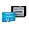 کارت حافظه micro SDXC کیوکسیا مدل EXCERIA کلاس 10 استاندارد UHS-I U1 سرعت 100MBps ظرفیت 128 گیگابایت به همراه آداپتور SD
