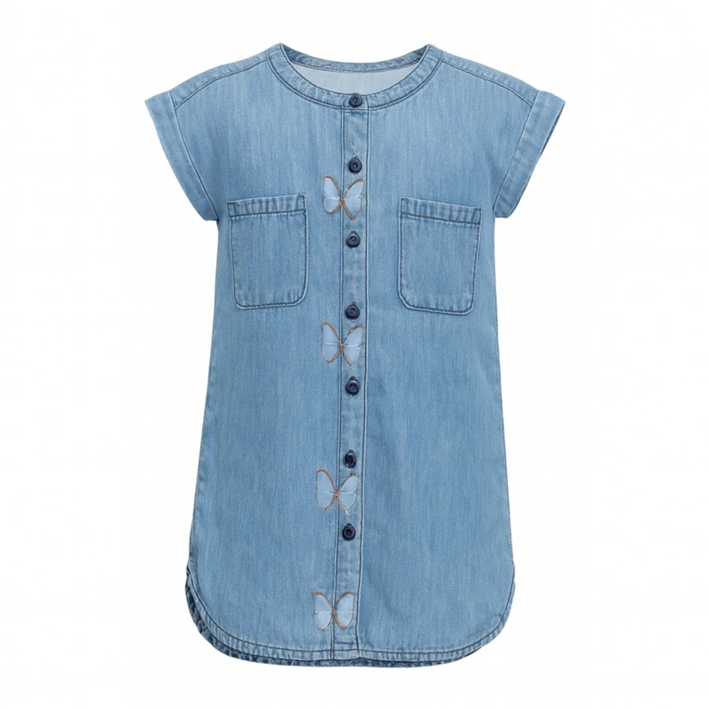 شومیز آستین کوتاه یقه گرد دخترانه مدل ۲۲۹۰