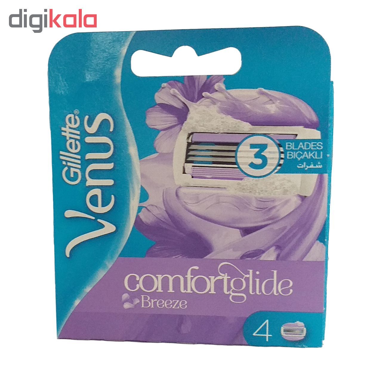 تیغ یدک ژیلت مدل Venus Comfortglide بسته ‏4 عددی -  - 3