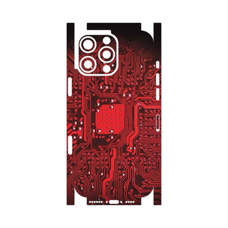 برچسب پوششی ماهوت مدل Red_Printed_Circuit_Board-FullSkin مناسب برای گوشی موبایل اپل iPhone 16 Pro Max