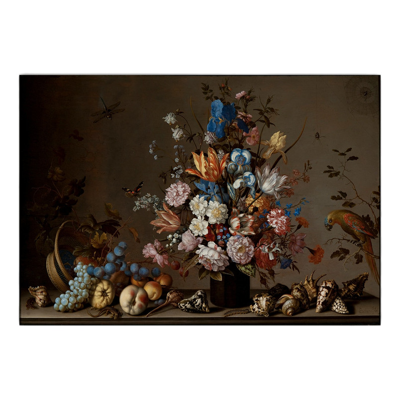 تابلو شاسی طرح گل و گلدان کد PR061