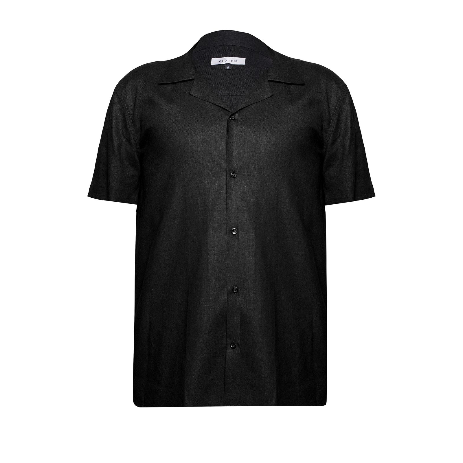 پیراهن آستین کوتاه مردانه کلوتو مدل  LIN SH SLEEVE - 0 POCK BLK -  - 1