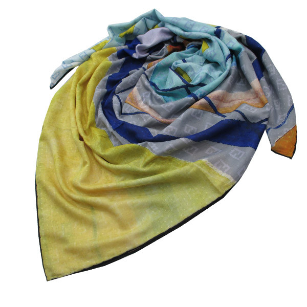 روسری زنانه مدل نخ ابریشم دست دوز کد Z_159_2