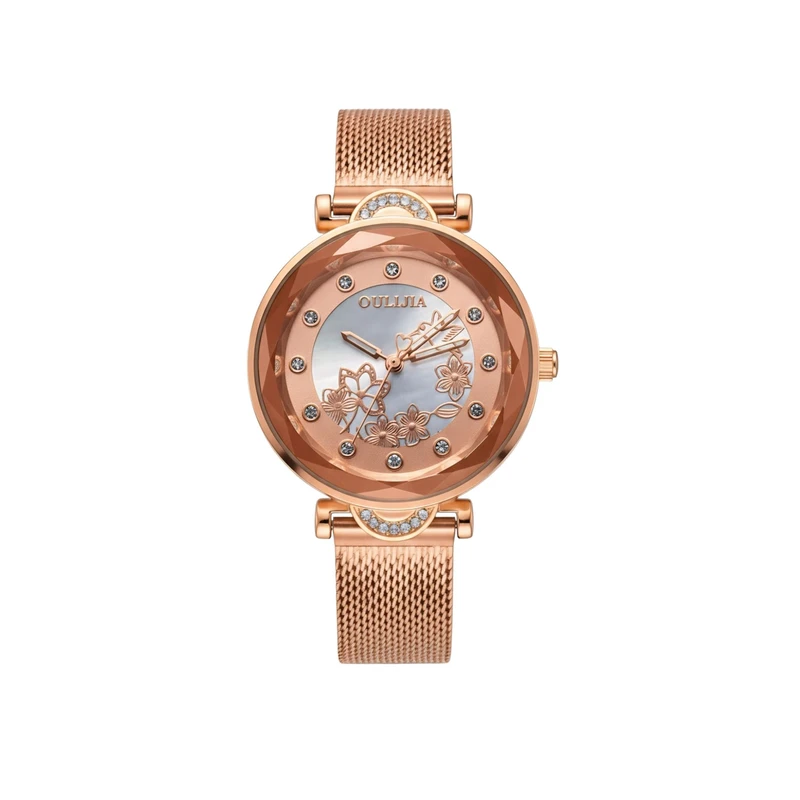 ساعت مچی عقربه‌ای کوارتز زنانه مدل بند حصیری کد nls-1069