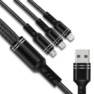 کابل تبدیل USB به micro USB / USB-C / لایتنینگ سمگپرس مدل دیتا پلاس طول یک متر