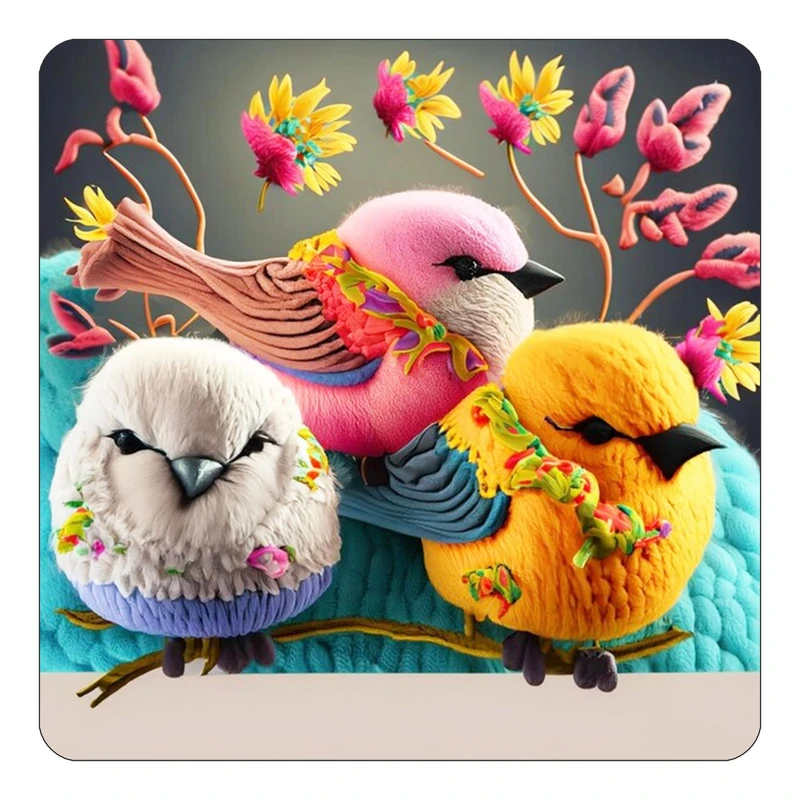 مگنت کاکتی طرح حیوانات رنگی مدل mp27097