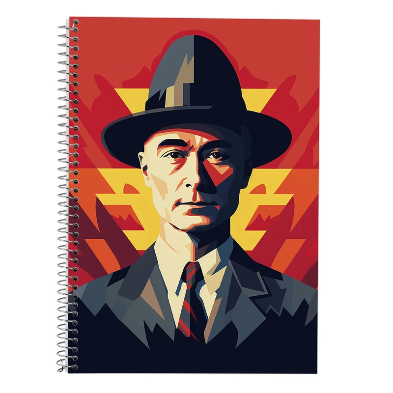 دفتر زبان 50 برگ مدوپد مدل سه خط طرح Oppenheimer کد DF2675