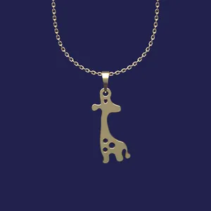 گردنبند طلا 18 عیار زنانه مدوپد مدل زرافه کد T2-1-1013