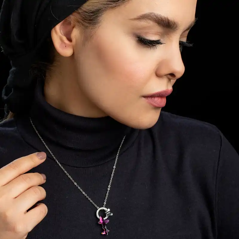 گردنبند زنانه کوبیک مدل QN-04938