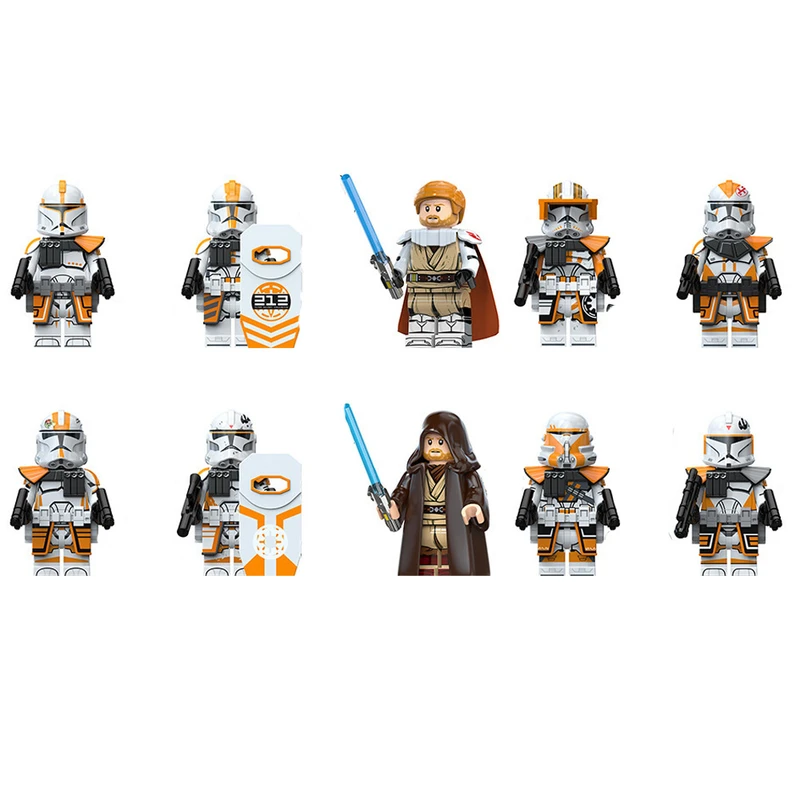 ساختنی 70 تکه برانت مدل اوبی وان و کلون تروپر جنگ ستارگان مجموعه 10 عددی