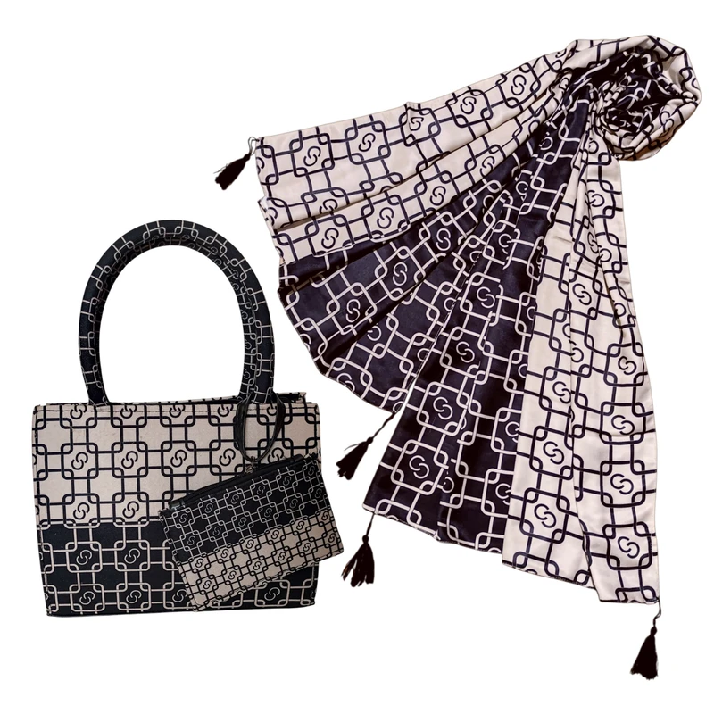 ست کیف و شال زنانه مدل شایلی کد 1406