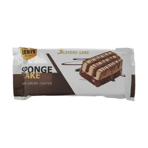 کیک اسفنجی لایه ای با روکش کاکائو بنیس مقدار 70 گرم