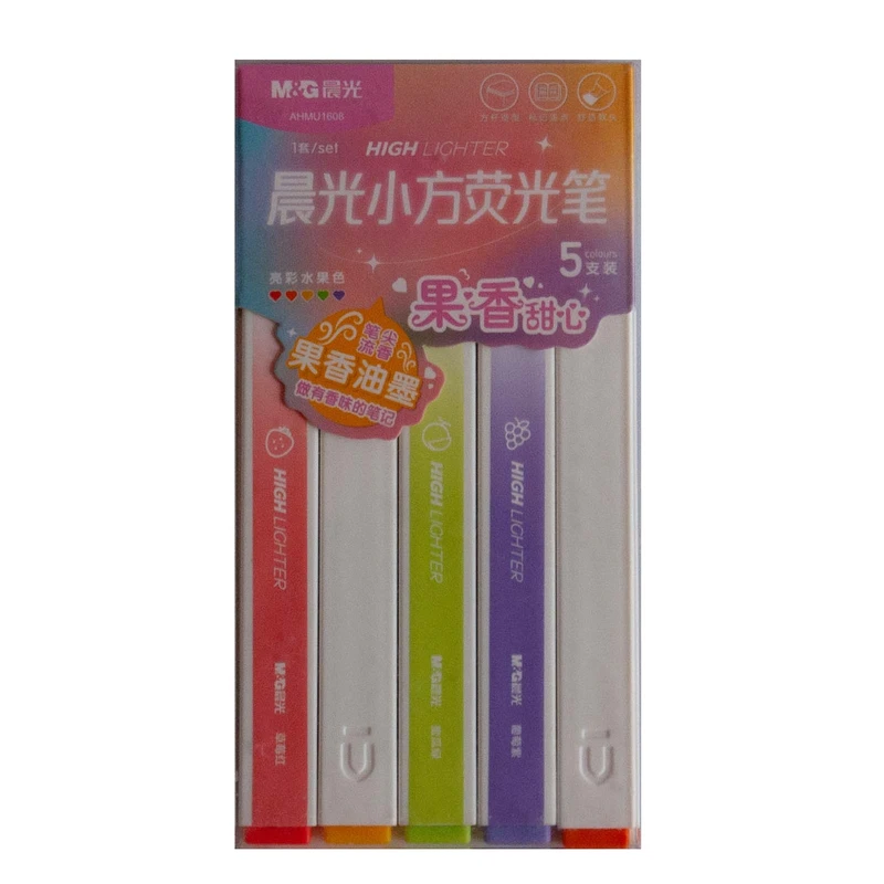ماژیک علامت گذار ام اند جی مدل AHMU بسته 5 عددی