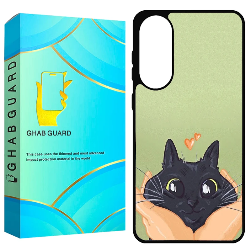 کاور قاب گارد طرح گربه مدل S25EG مناسب برای گوشی موبایل سامسونگ Galaxy S25 Edge