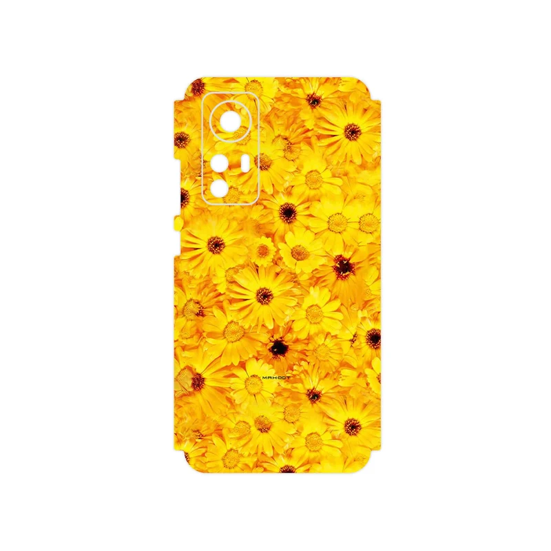 برچسب پوششی ماهوت مدل Yellow_Flower مناسب برای گوشی موبایل شیائومی 12